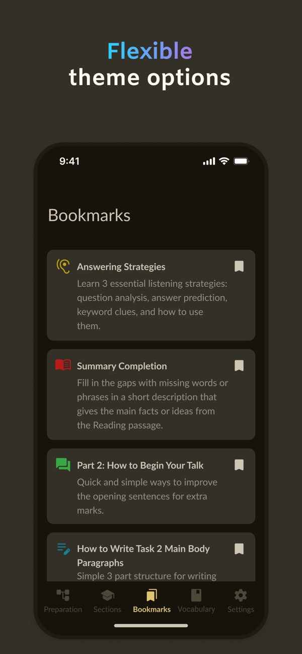 Flexible theme options screen